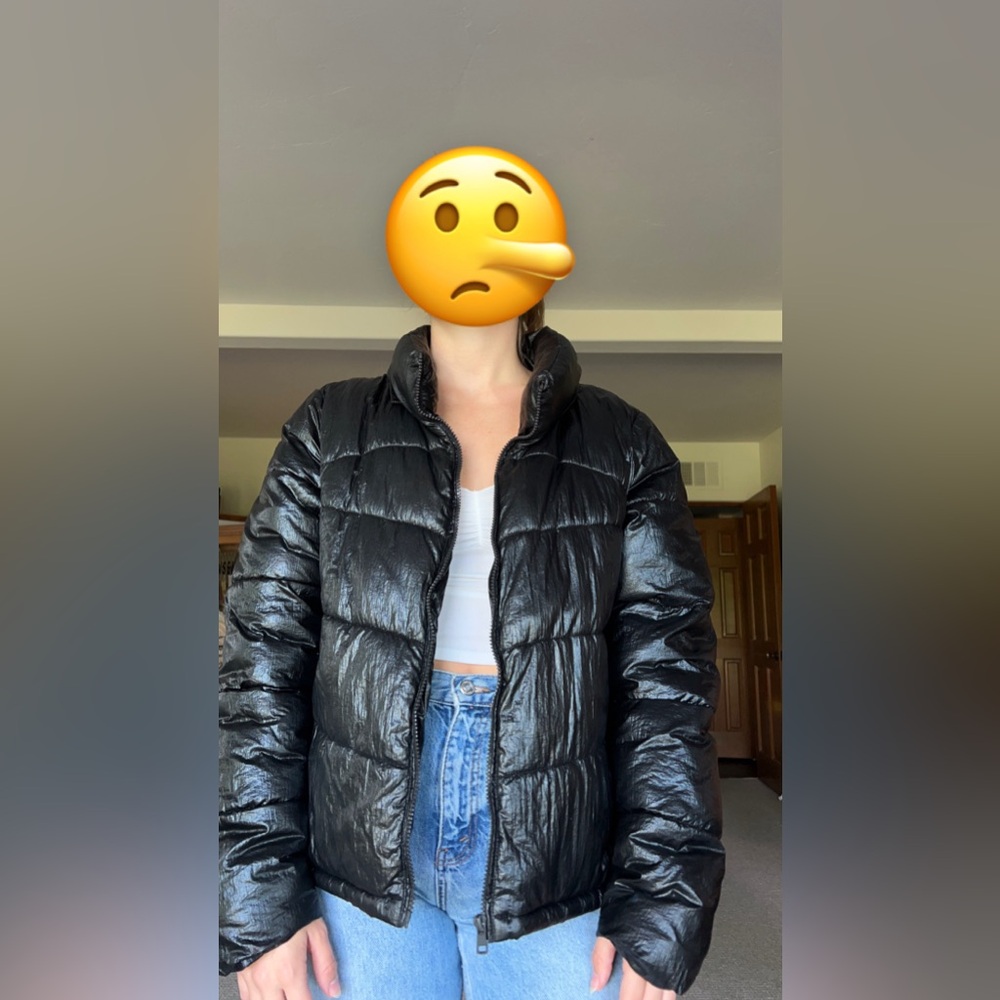 Black Urban Bliss Puffer Jacket